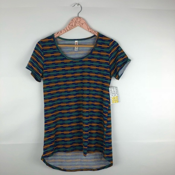 NWT Women's LuLaRoe Arrow Print Classic Short Sleeve Tee Size XXS - Picture 1 of 5